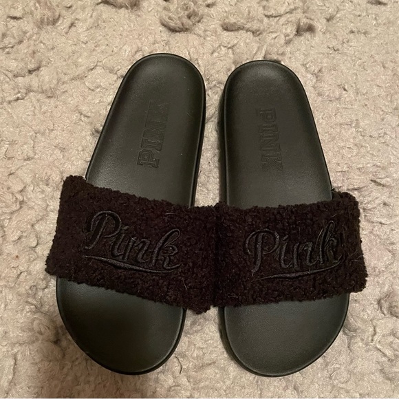 PINK Victoria's Secret Shoes - Pink Slides